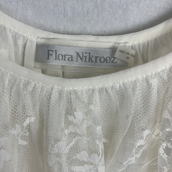 Flora White lace slip. Size M - Picture 2 of 6